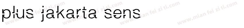 plus jakarta sens字体转换
